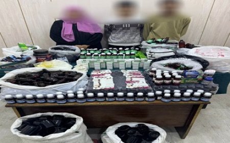 ضبط 3 أشخاص بلقاهرة لقيامهم بصنيع الأدوية مجهلة المصدر والإتجر فيها