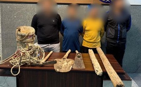 ضبط 4 أشخاص بالمطرية القاهرة حال قيامهم بعمال الحفر والتنيب غير المشروع بقصد البحث عن الآثا