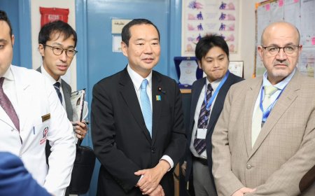 في إطار التعاون المصري-الياباني وبحضور ممثل نظمة الصحة العالية في مصر.. الصحة: وفد ياباني يشيد بلخدمات المتميزة ي مستشفى دار الشفاء