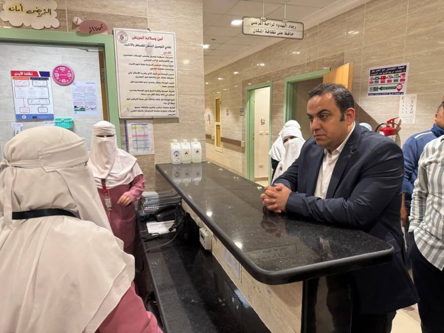 " نائب رئيس الأمانة " بمرور مفاجئ على مستشفى بلطيم التخصصي للتأكد من حسن سير العمل وتلقي المرضى الرعاية الطبية الكاملة