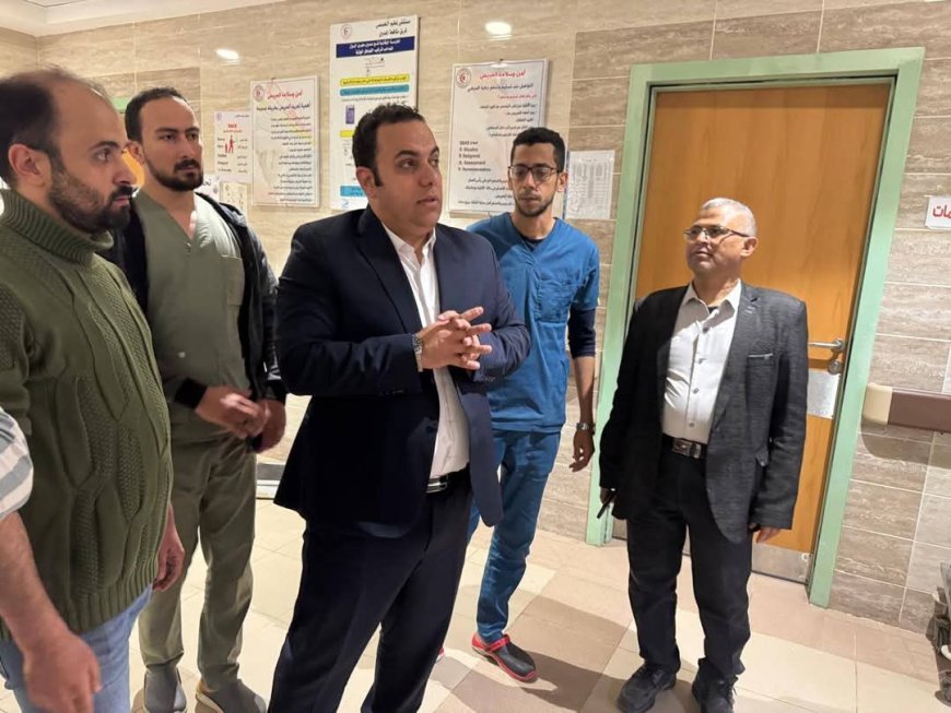 " نائب رئيس الأمانة " بمرور مفاجئ على مستشفى بلطيم التخصصي للتأكد من حسن سير العمل وتلقي المرضى الرعاية الطبية الكاملة