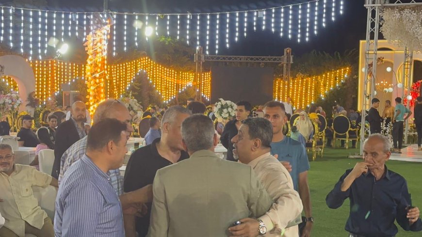 أسرة عمل الجريدة تشارك افراح عائلات آل أيمن حافظ عفره و آل ياسر تحفة بالغربية