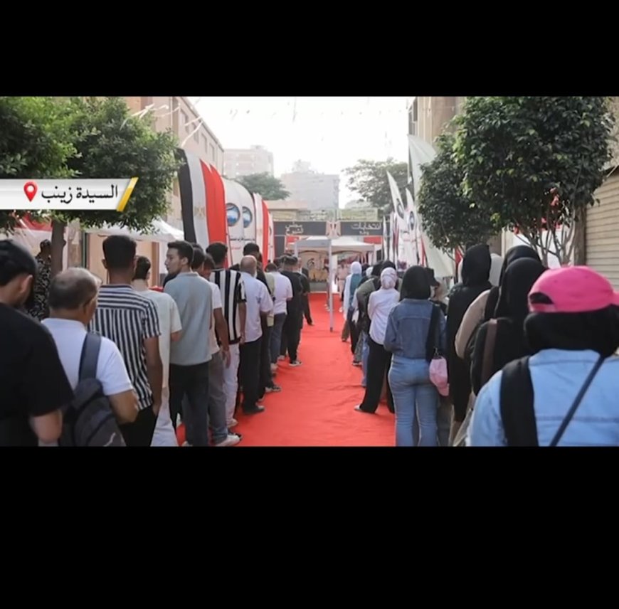 بدء توافد المواطنين امام المقار الانتخابية قبل ساعة من بدء التصويت انتظارا لفتحاللجان بالقاهرة