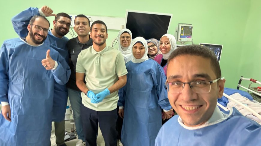 " مستشفى ١٥ مايو  النموذجي " تتصدى المركز الأول ديما بمجهودات فريق الجهاز الهضمي  ثلاث عمليات مختلفة لشق عضلة المرئ و عضلة البواب بالمنظار