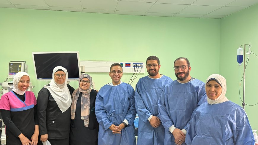 " مستشفى ١٥ مايو  النموذجي " تتصدى المركز الأول ديما بمجهودات فريق الجهاز الهضمي  ثلاث عمليات مختلفة لشق عضلة المرئ و عضلة البواب بالمنظار
