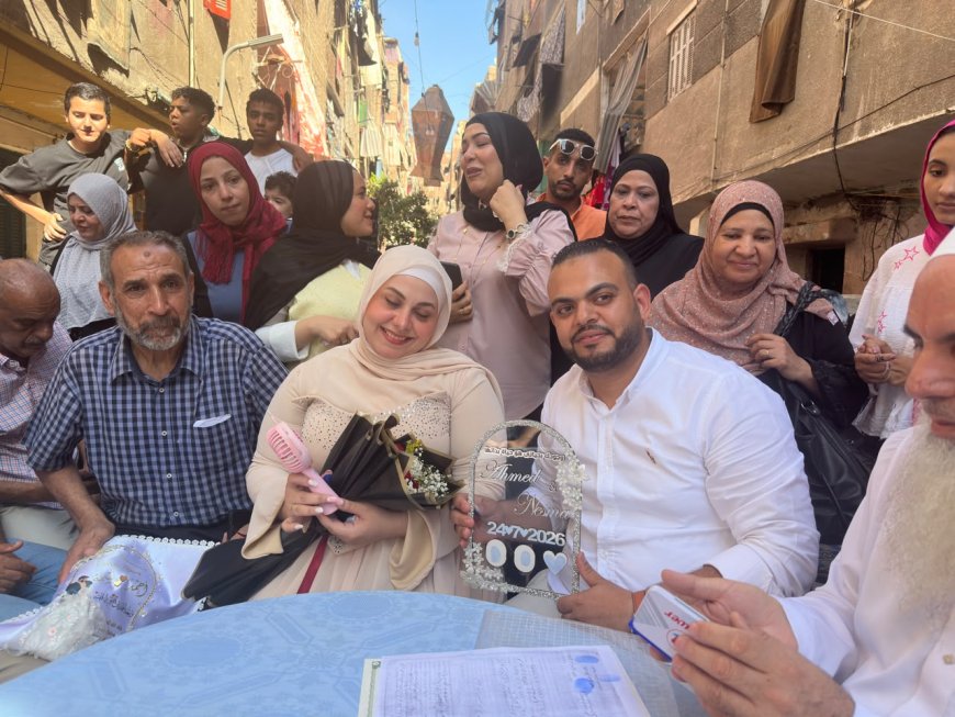 عائلتا "آل محمود عسل" و"آل دربالة" ترسمان لوحة من المودة والترابط الأسري