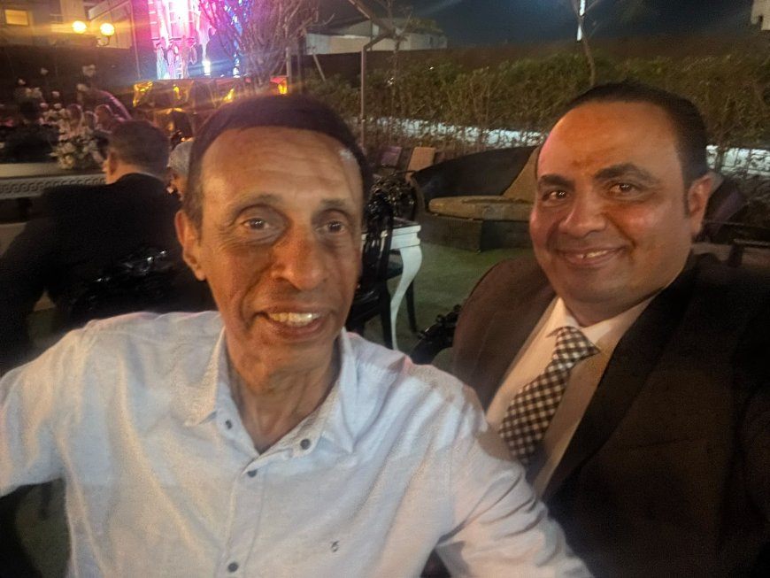 مصطفى مكي يهنئ العميد محمد أبوطالب بزفاف نجله الملازم أول رشاد محمد بقسم شرطة الخليفه