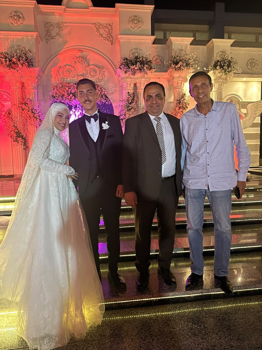 مصطفى مكي يهنئ العميد محمد أبوطالب بزفاف نجله الملازم أول رشاد محمد بقسم شرطة الخليفه