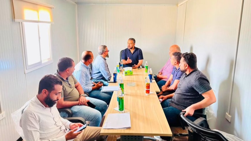 المهندس محمود مراد يتابع تقدم أعمال الطرق وشبكات الكهرباء بالأراضي المضافة بمنطقة الأمل سابقا