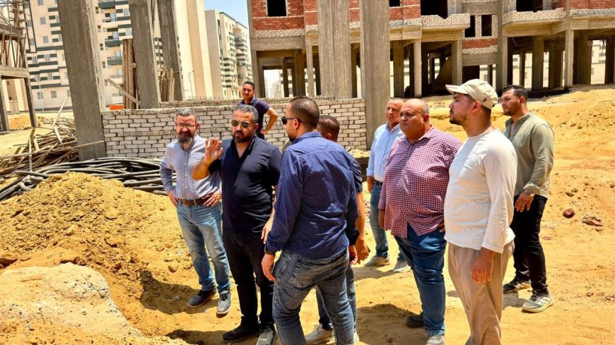 رئيس جهاز العبور الجديدة يتابع أعمال الطرق والكهرباء والإتصالات بعمارات المبادرة الرئاسية سكن كل المصريين